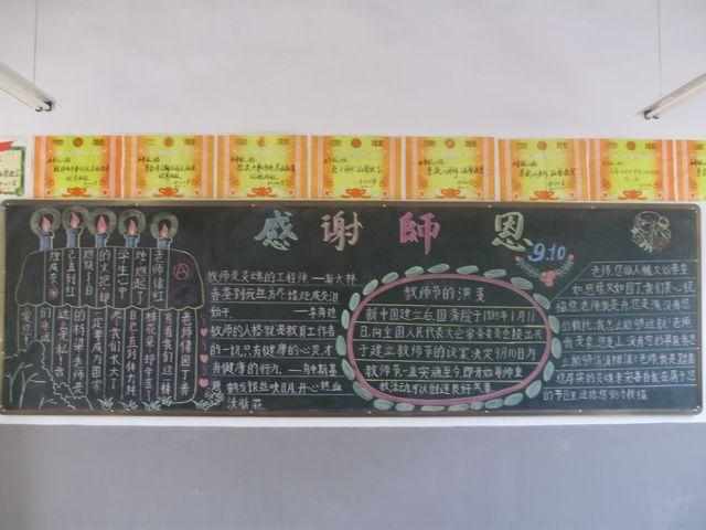 教师节黑板报图片素材