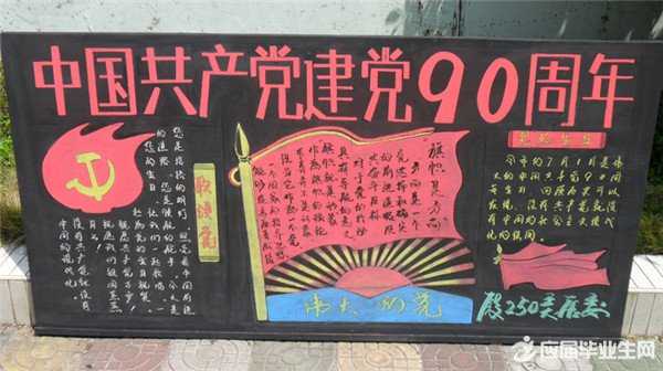 建党黑板报的设计图片,建党100周年主题黑板报 建党95周年黑板报版面设计