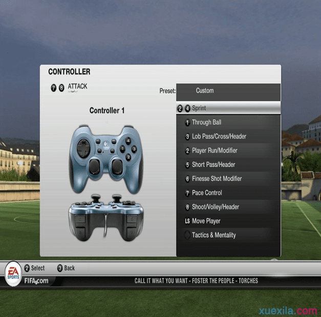 FIFA12手柄键盘详细按键设置
