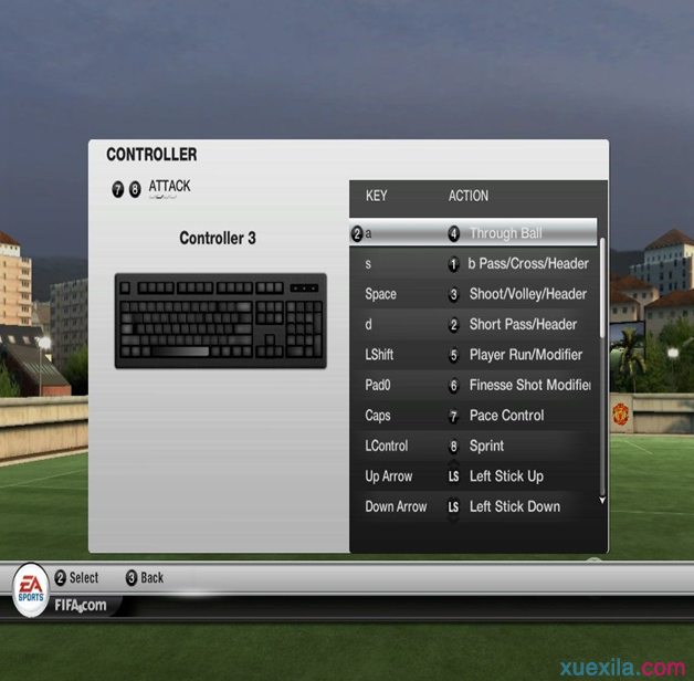 FIFA12手柄键盘详细按键设置