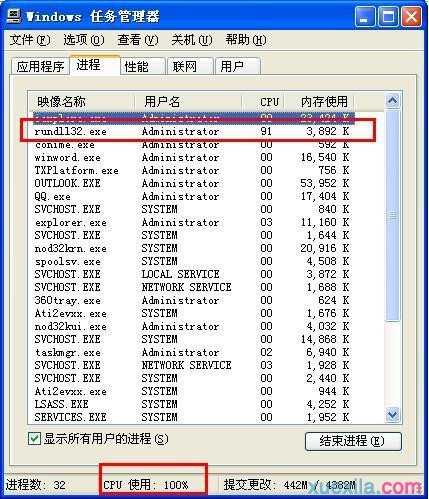 怎样通过系统进程来分析电脑病毒