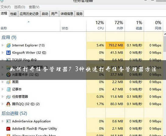 电脑如何快速打开资源管理器