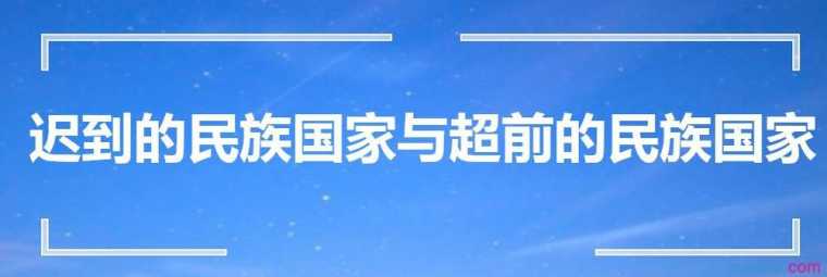 迟到的民族国家与超前的民族国家 形势与政治论文2000字