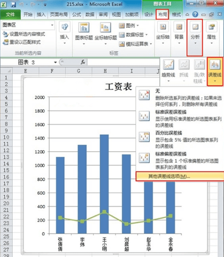 excel怎么添加误差线