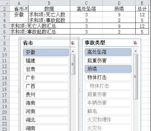 excel2010切换器在透视表的运用