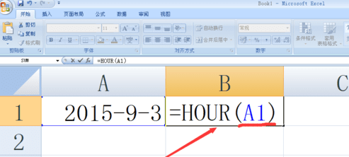 excel表格怎么使用hour函数
