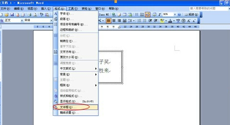 word中怎么设置文本框格式