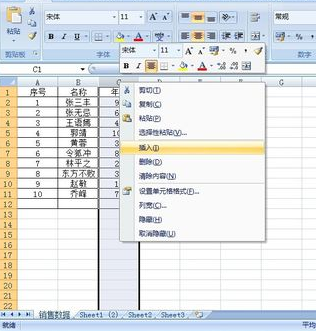 Excel2007工作表的基本操作