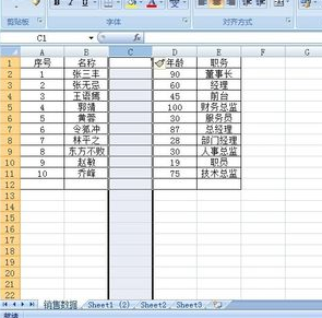 Excel2007工作表的基本操作