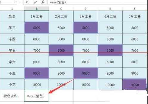 excel2013单元格怎么按颜色求和