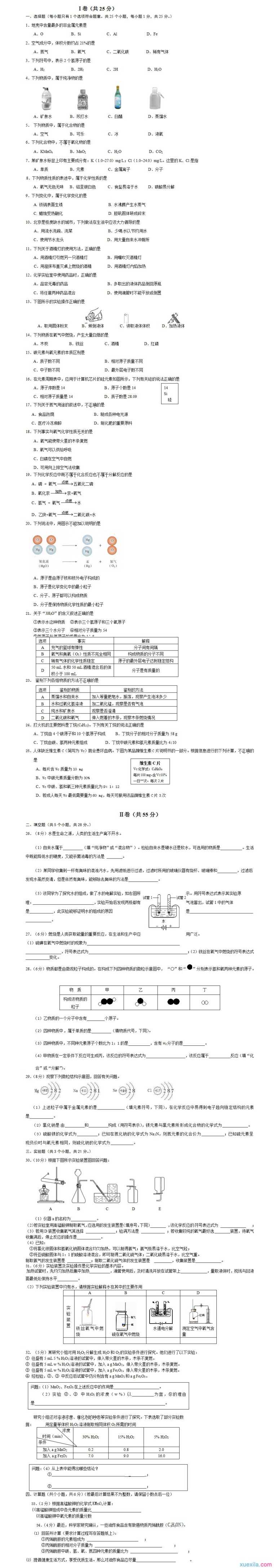 2016初三化学二模卷