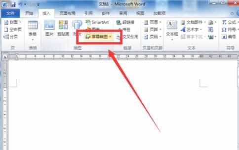 Word2010怎么用屏幕截图功能插入图片