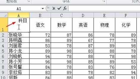 excel2010怎么绘制斜线表头