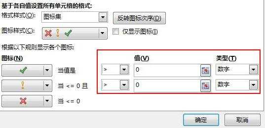 excel2013怎么为数据的对错设置图标