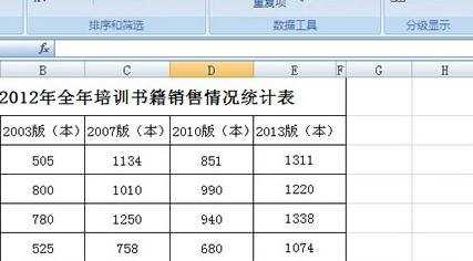 怎么在Excel2007中使用合并计算功能