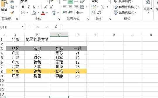 Excel2013如何突显最大值