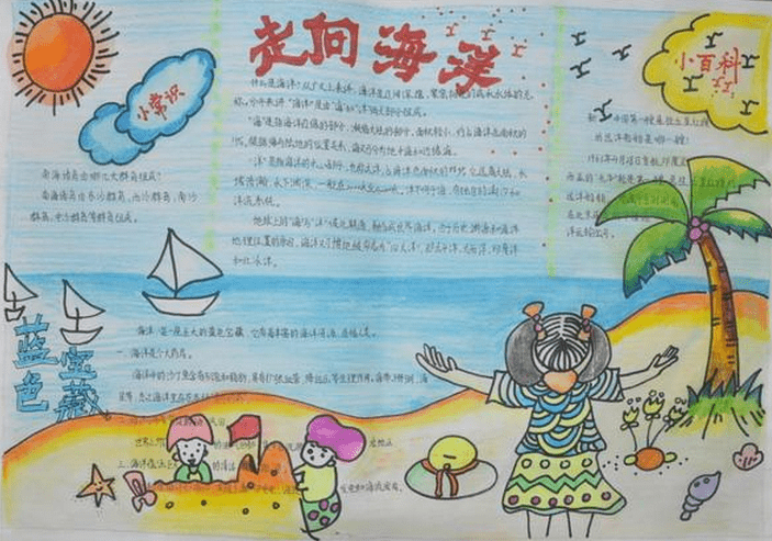 海洋手抄报图片图片