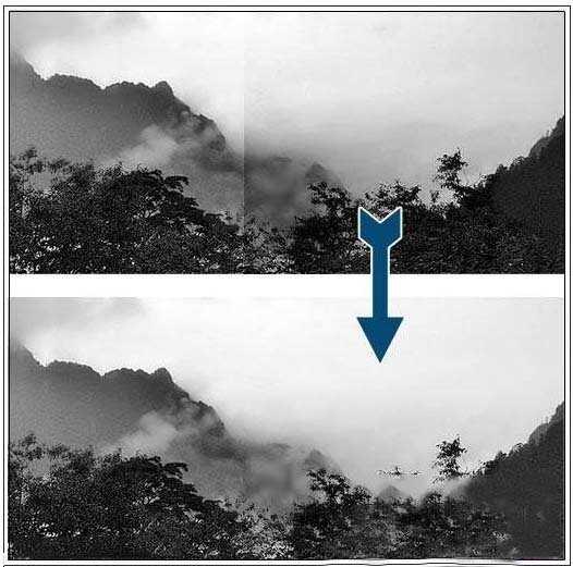 photoshop如何拼接两张图片