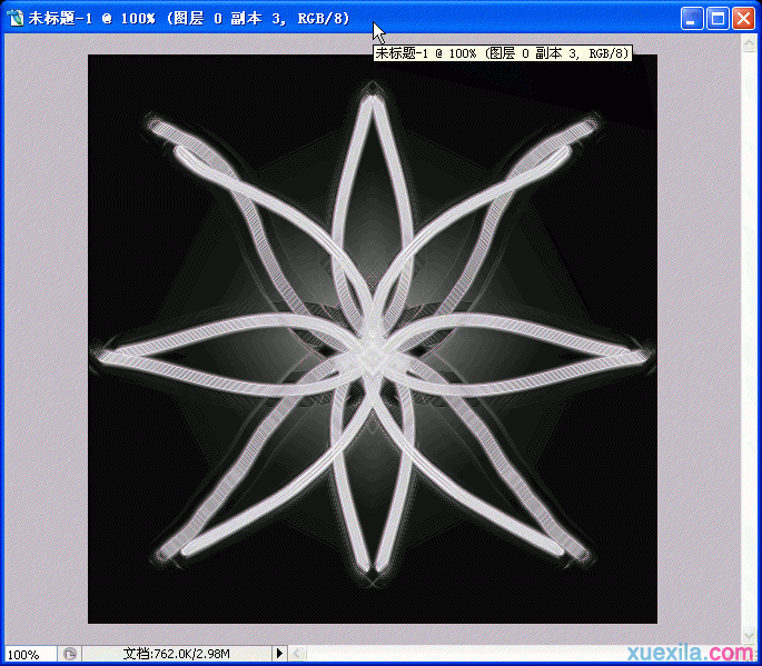 ps滤镜制作漂亮的荧光花束效果