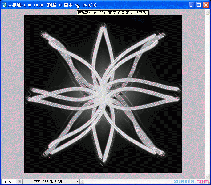 ps滤镜制作漂亮的荧光花束效果