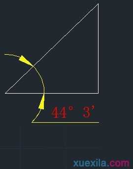 　CAD中怎样标注角度
