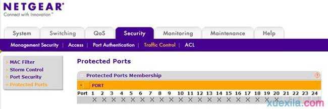 怎么配置netgear智能网管端口保护功能