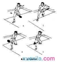 羽毛球勾球技术图解