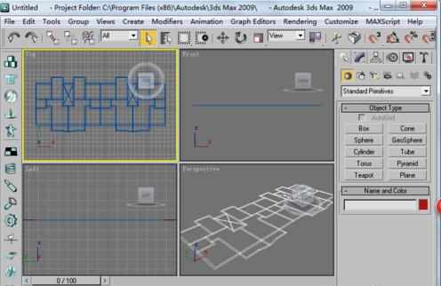 3dmax2009版怎样导入cad图