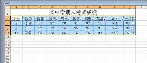 EXCEL的自动筛选功能详解