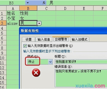 如何为Excel工作表设置表格定义?