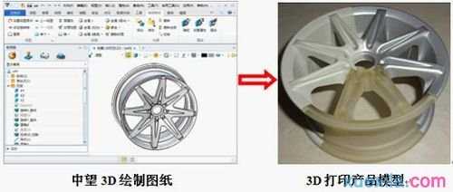 浩辰CAD：3D打印汽车轮毂