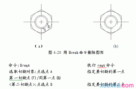 怎样使用cad的打断功能断圆