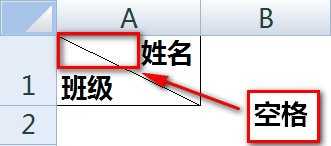 excel表格表头制作斜线的方法