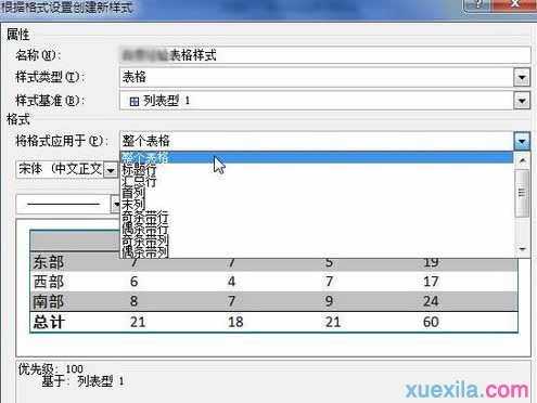 word2010如何创建自定义的表格样式