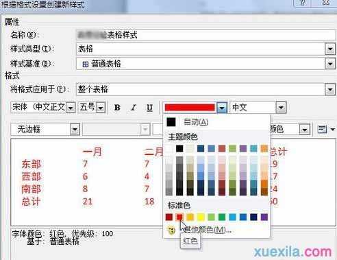 word2010如何创建自定义的表格样式