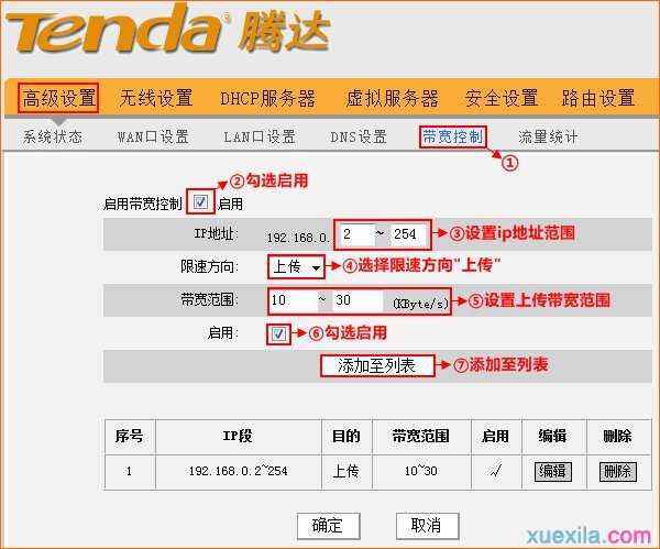 腾达路由器怎么设置带宽控制