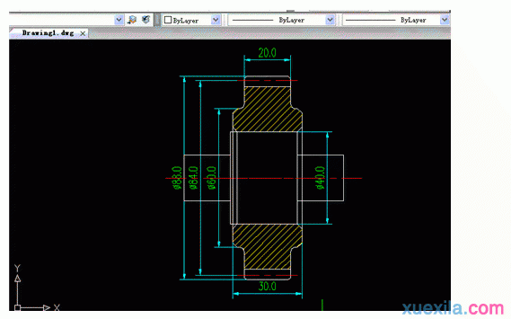 怎么利用浩辰CAD绘轴与齿轮装配图纸 　