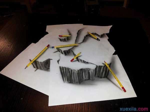 超现实3D素描绘画作品欣赏