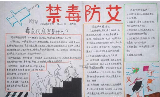 有关禁毒的手抄报的内容