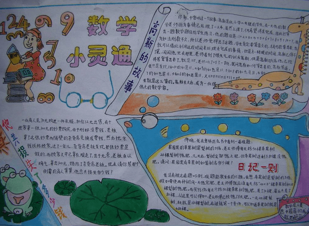 小学生趣味数学手抄报