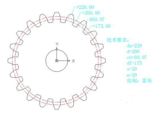 如何用cad画齿轮