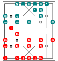 象棋平炮兑车对红马八进九变的走法