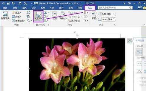 word2013如何设置图片样式