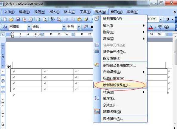 Word2007和2003绘制斜线表头的方法