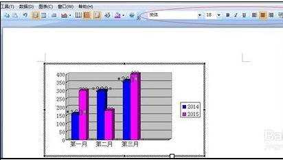 在word2007中制作柱形数据图的方法