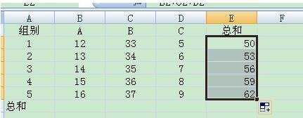 excel 2007求和的教程