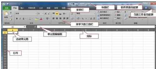 excel 2010基本使用的教程