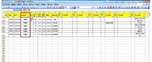 excel2003使用筛选的教程