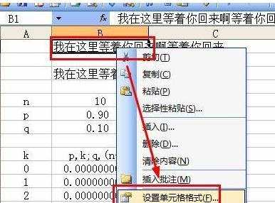 excel2003自动换行的教程