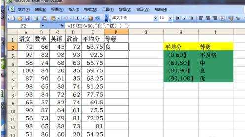 excel2007 if 层数嵌套层数用法教程